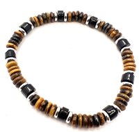 Bracciale Domar Uomo Bracciali pietre naturali in Acciaio BRAC-3-280 - BRAC-3-280